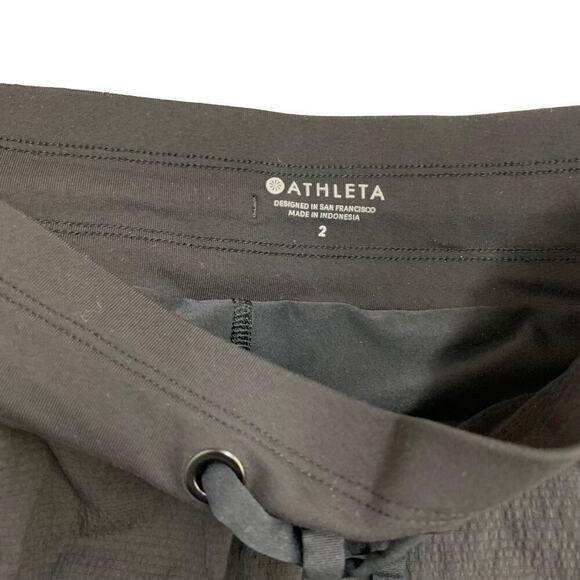 Athleta TREKKIE MID RISE SKORT Black SZ 2 - Picture 3 of 6